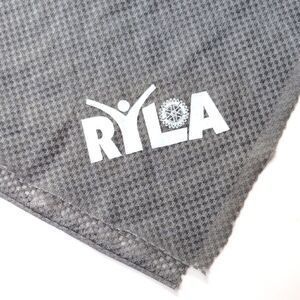 RYLA Gray Textured Moisture Wicking Sport Bandana headscarg Nwot
